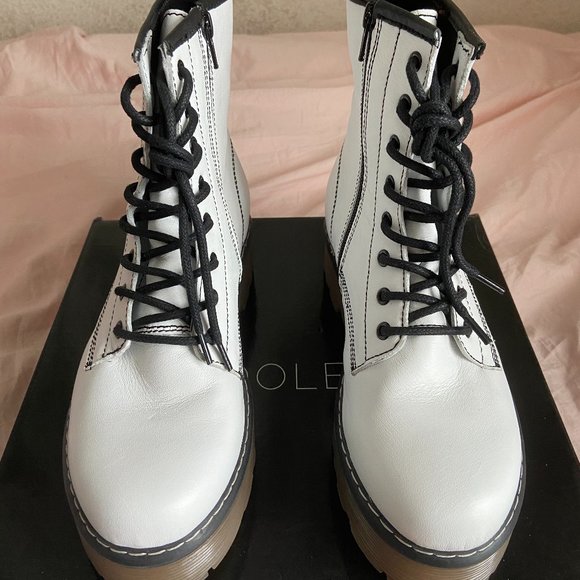 ROOLEE Elvis Platform Boots | White Size 8/39 - Picture 2 of 2